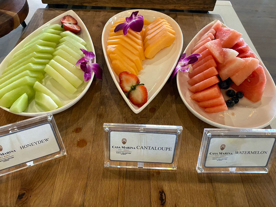 Refreshing Fruit Plates at Casa Marina
