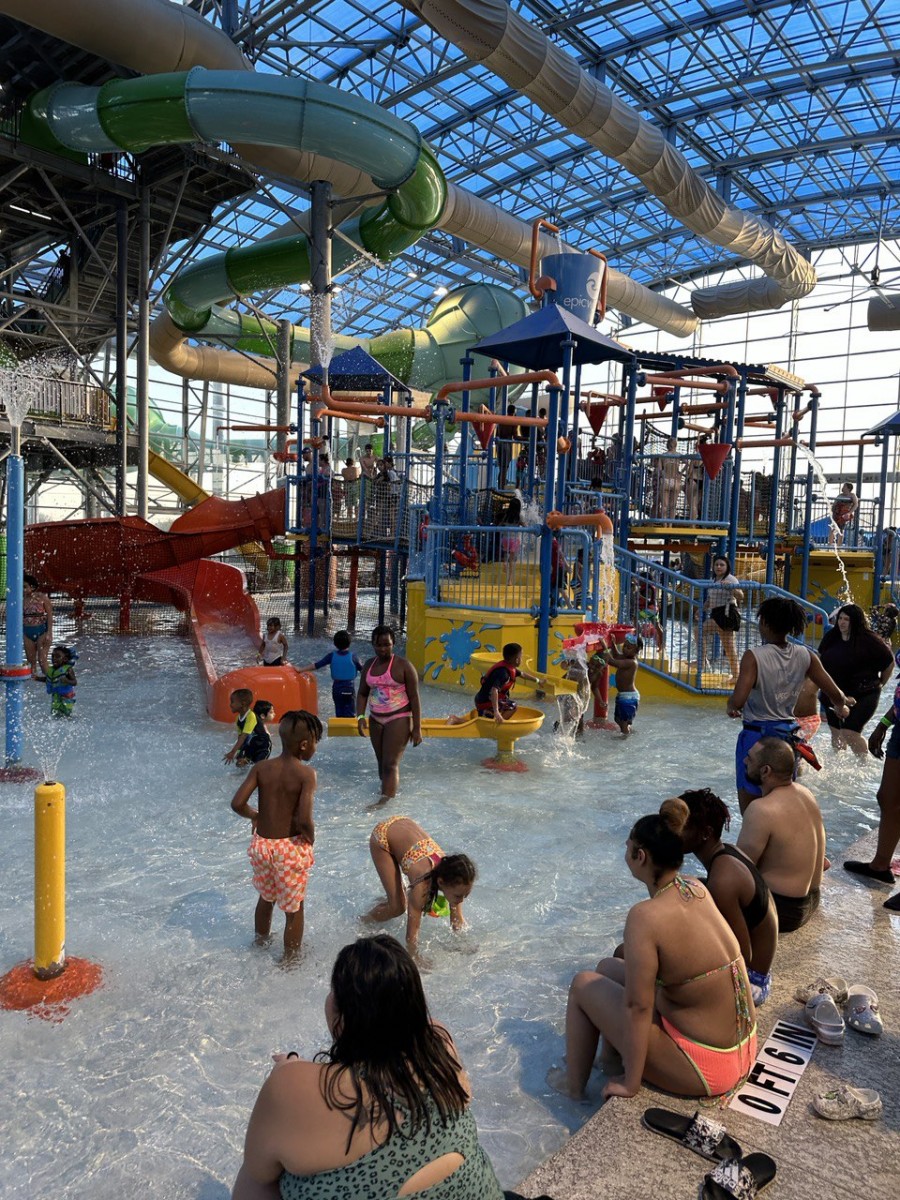 Remember water safety rules, even in a shallow pool.