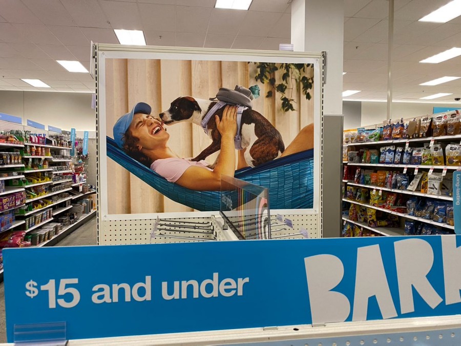 Shop for affordable pet products starting at just $15 at Bark and Target.