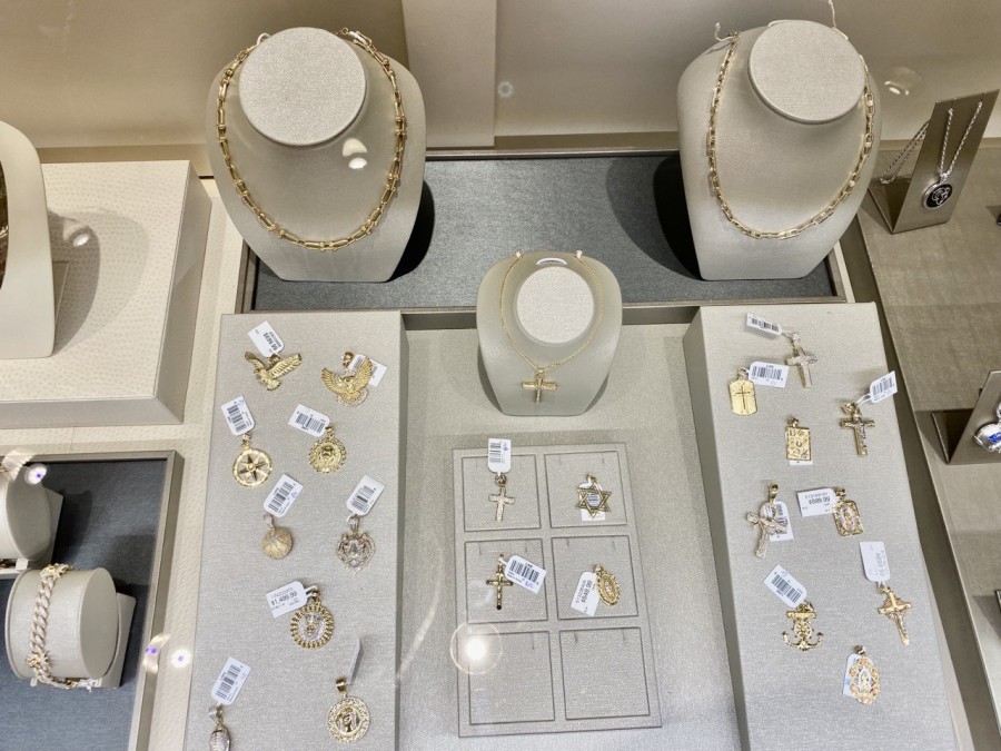 Real gold jewelry, a variety available at Kay Jewelers.