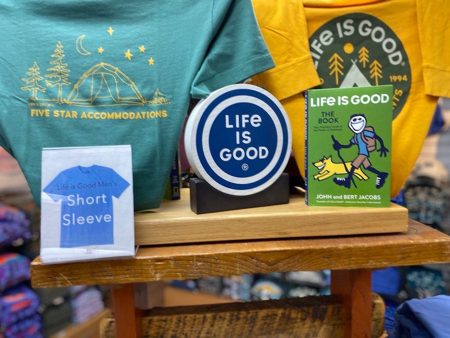 Wear your love for life with Life Is Good T-shirts. 