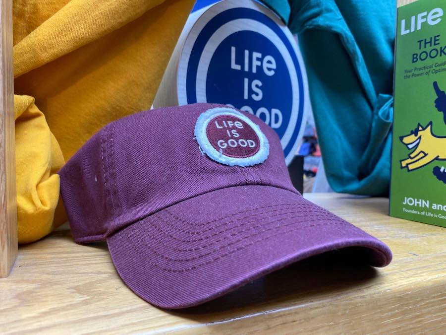 Celebrate life's simple pleasures with Life is Good clothing