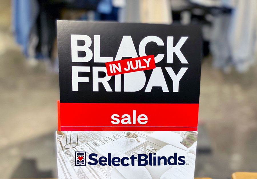 Don't Miss Out on Select Blinds Black Friday in July Savings