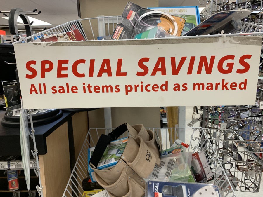Ace Hardware Special Savings- All sale items priced as marked