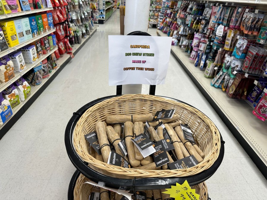 Discover Pet Supply's extraordinary dog chew sticks crafted from genuine coffee tree wood.