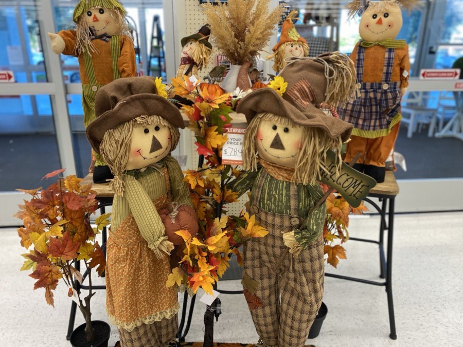 Celebrate autumn with Hobby Lobby's exquisite scarecrow decorations. Welcome your guests in style!