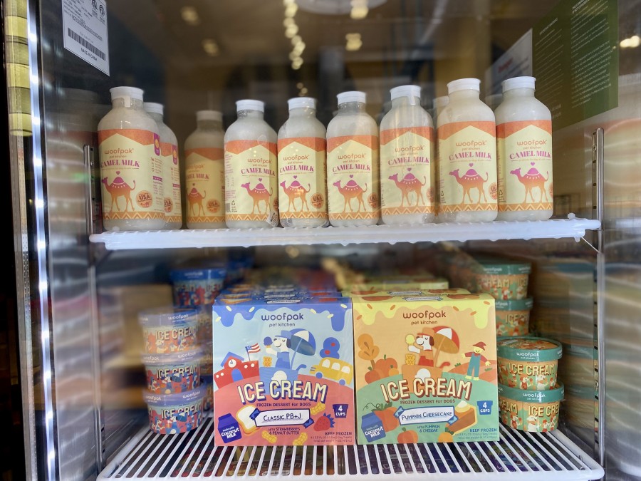 Introducing Woofpak Frozen Treats: The perfect blend of ice cream and camel milk.