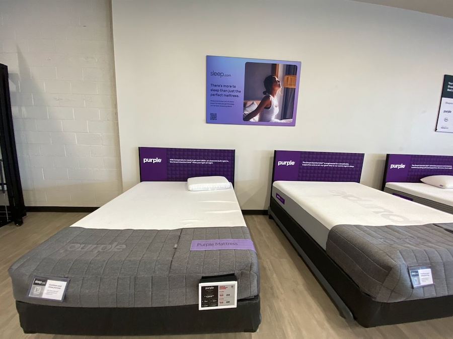 Dream in Purple: Experience the luxury of Purple's sleep solutions.