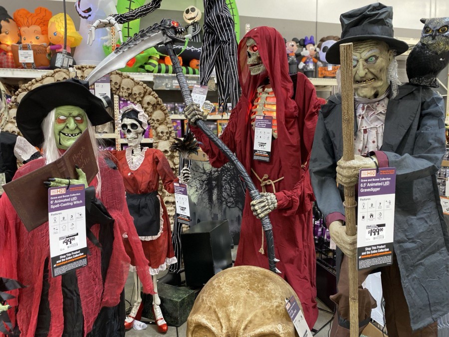 Get your creepy decorations now at Home Depot before they sell out! Don't miss out on this spooky opportunity!