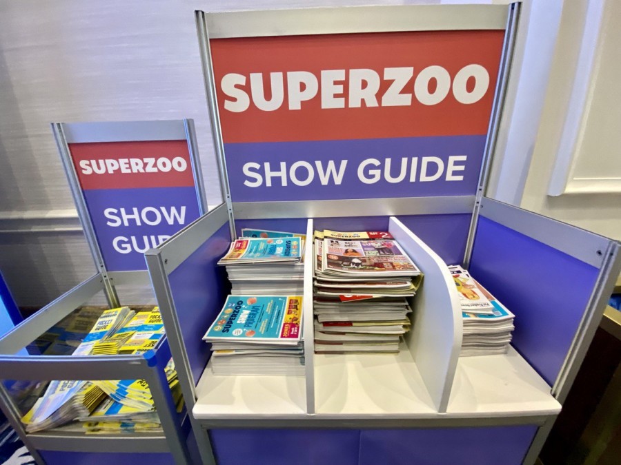 The SuperZoo show guide was the key to navigating through the exhibition.