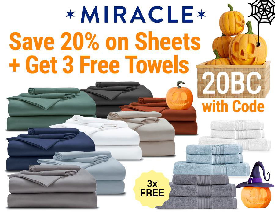 Coupon Codes for a Luxurious Night's Sleep with Miracle Sheets