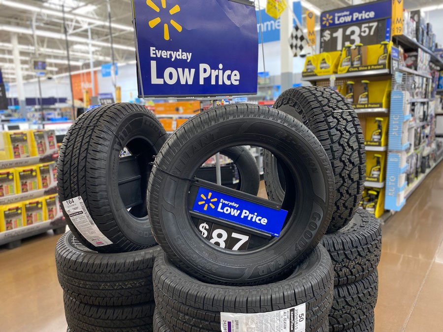 Walmart store tires service