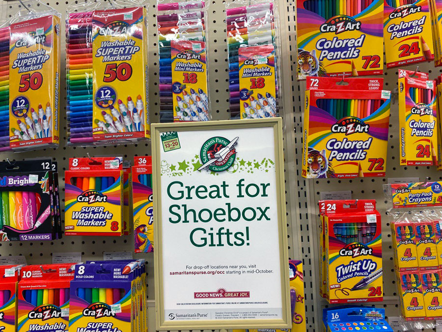 Little Boxes of Happiness: Operation Christmas Child Finds at Hobby Lobby