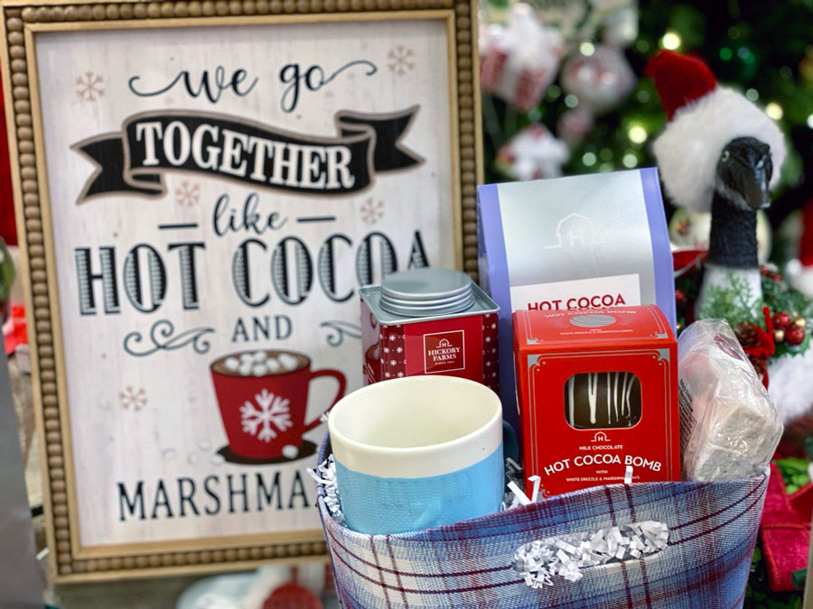 Hot Cocoa Gift Basket from Hickory Farms