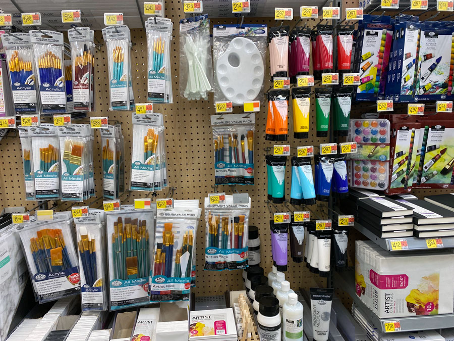From Watercolors to Acrylics: Walmart's Brush Selection