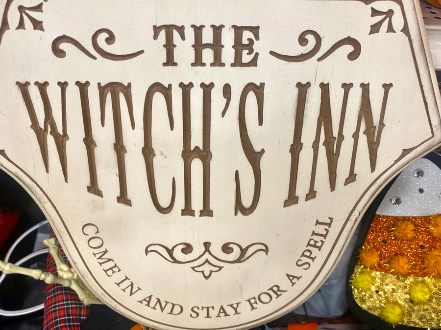 The Witch's Inn Wall Sign