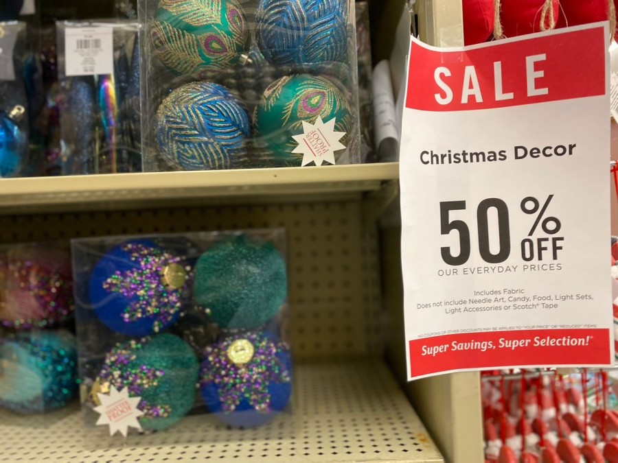Celebrate Christmas cheer on a budget this year with the awesome 50% off sale at Hobby Lobby.
