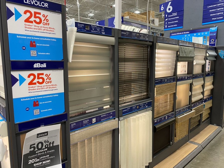Bring home the perfect blackout shade and save big on motorization this Black Friday at Lowe’s.