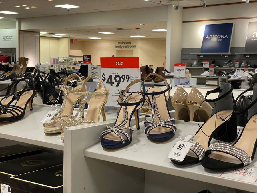 Jcpenney shoe store dept