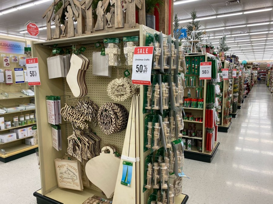 Get 50% off festive wood crafts at Hobby Lobby!