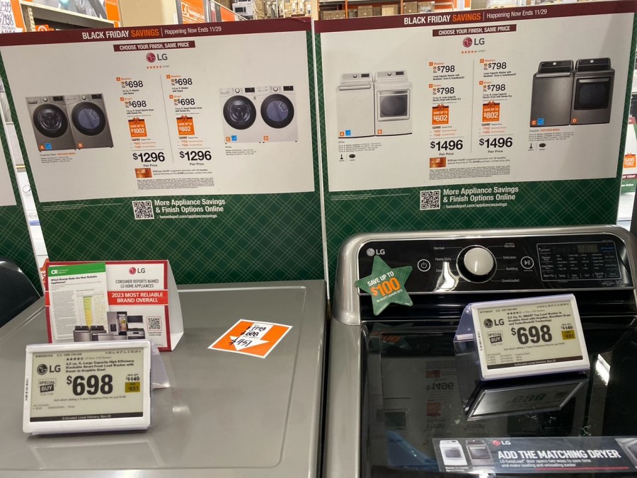 Enjoy huge savings on LG Smart Washer and shop smart this holiday season with The Home Depot