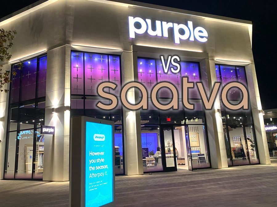 Saatva vs Purple—comparing comfort, innovation, and the key to a perfect night's rest.