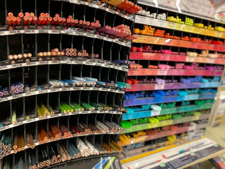 Get creative with easy to use multi-colored pencils and markers from Hobby Lobby!