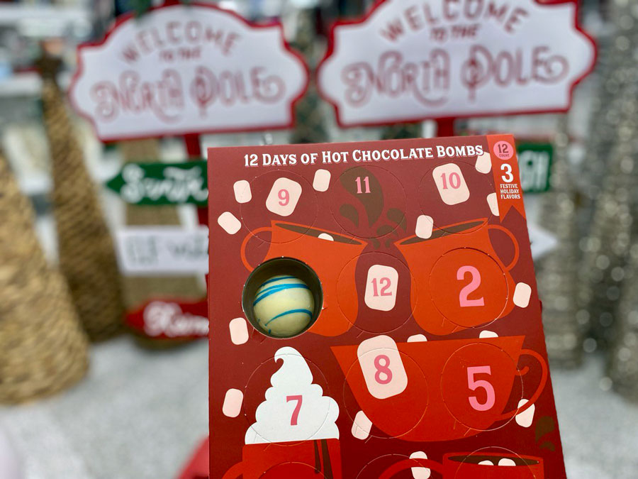 Hickory Farms 12 Days of Hot Cocoa Bombs Advent Calendar