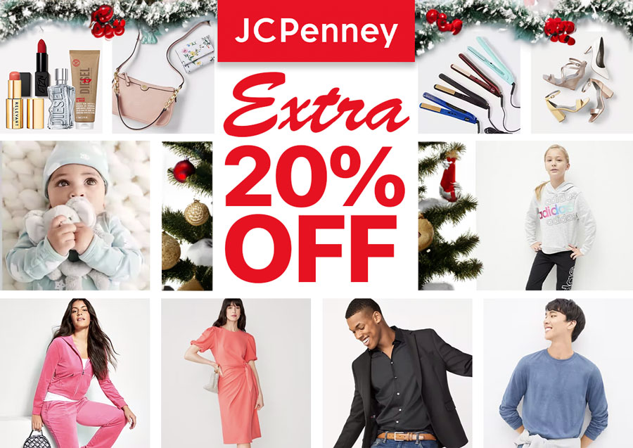 Extra 20% off JCPenney's Last-Minute Deals for a Merry Christmas
