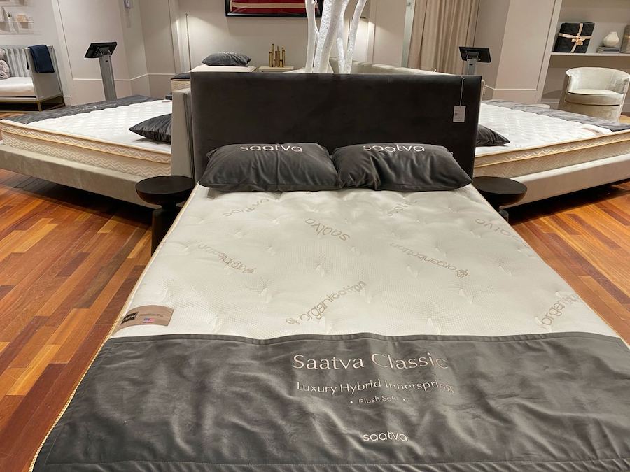 Elevate your sleep sanctuary with Saatva's unparalleled comfort.