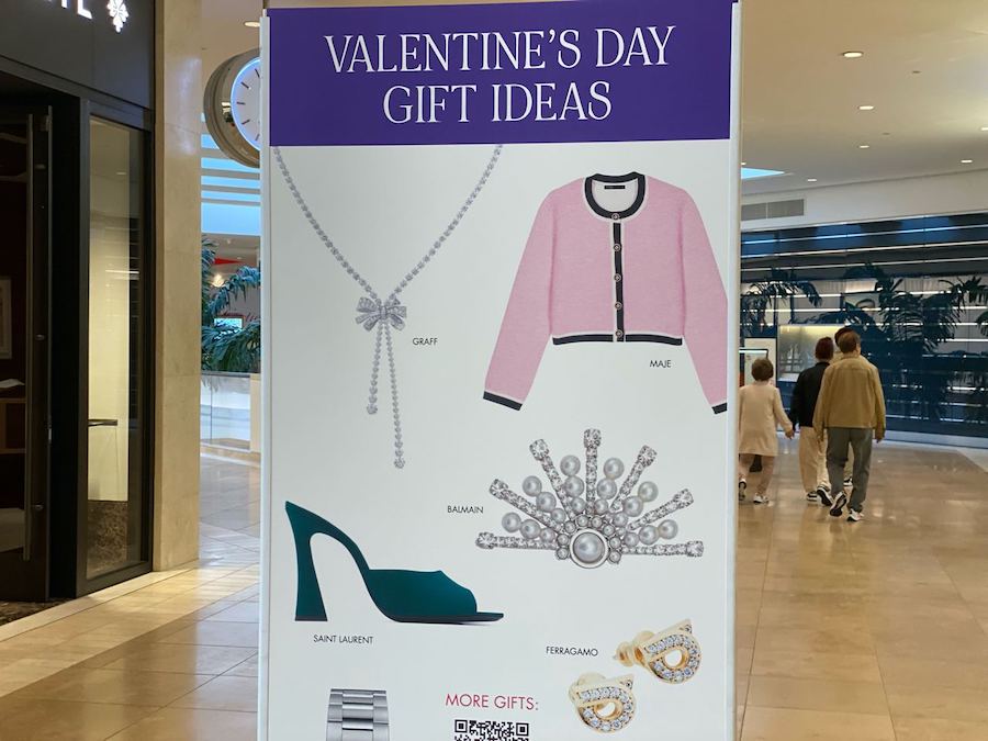 Valentine's Day Gift Ideas at South Coast Plaza.