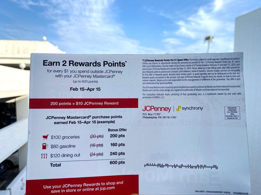 Get More, Earn More: Double Rewards Points with JCPenney Mastercard!