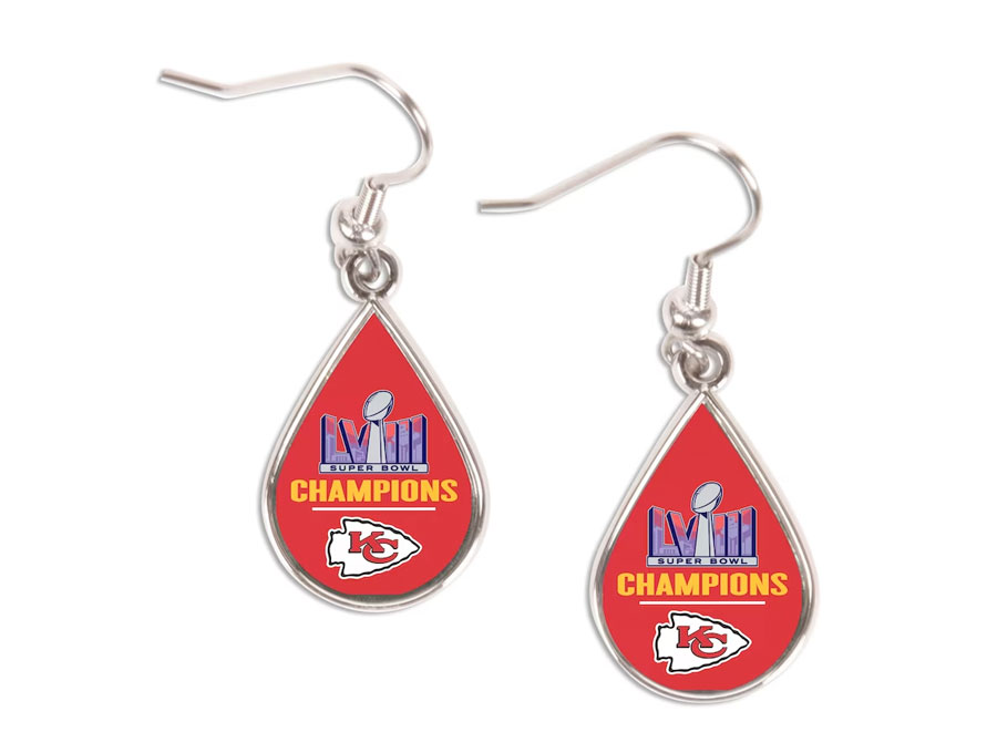 Champions' Chic: KC Chiefs Super Bowl Earrings