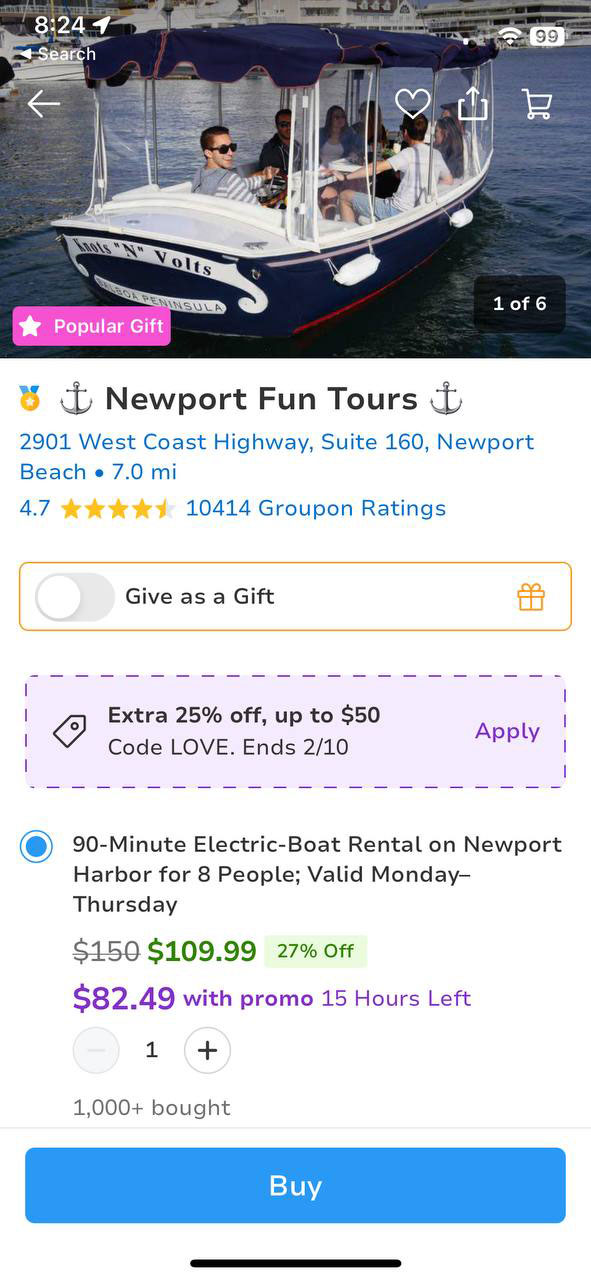 Romantic Adventures Await: Newport Fun Tours' Groupon Valentine's Deal