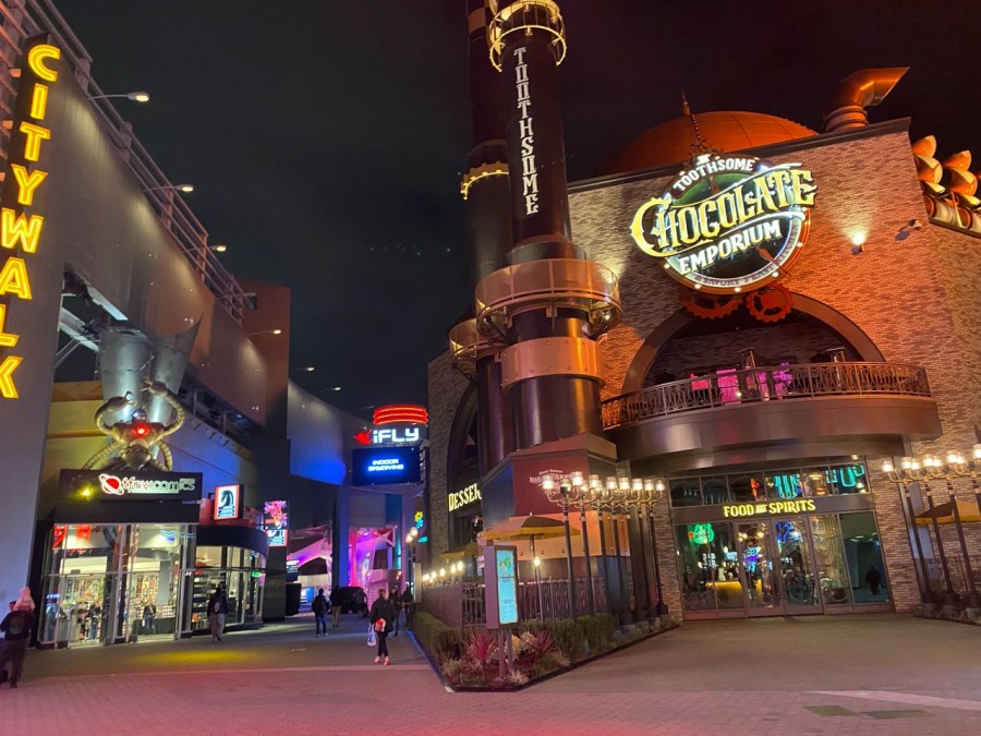 Experience the unique atmosphere and delectable menu offerings at The Toothsome Chocolate Emporium.