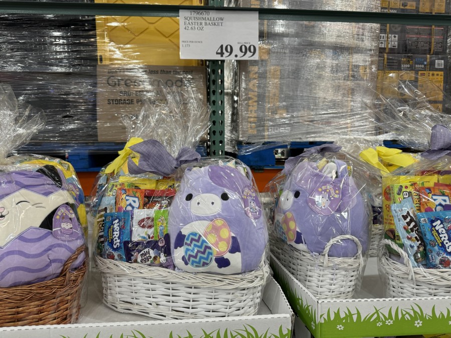 Costco has a wide range of Easter basket goodies, from candy to plush toys.