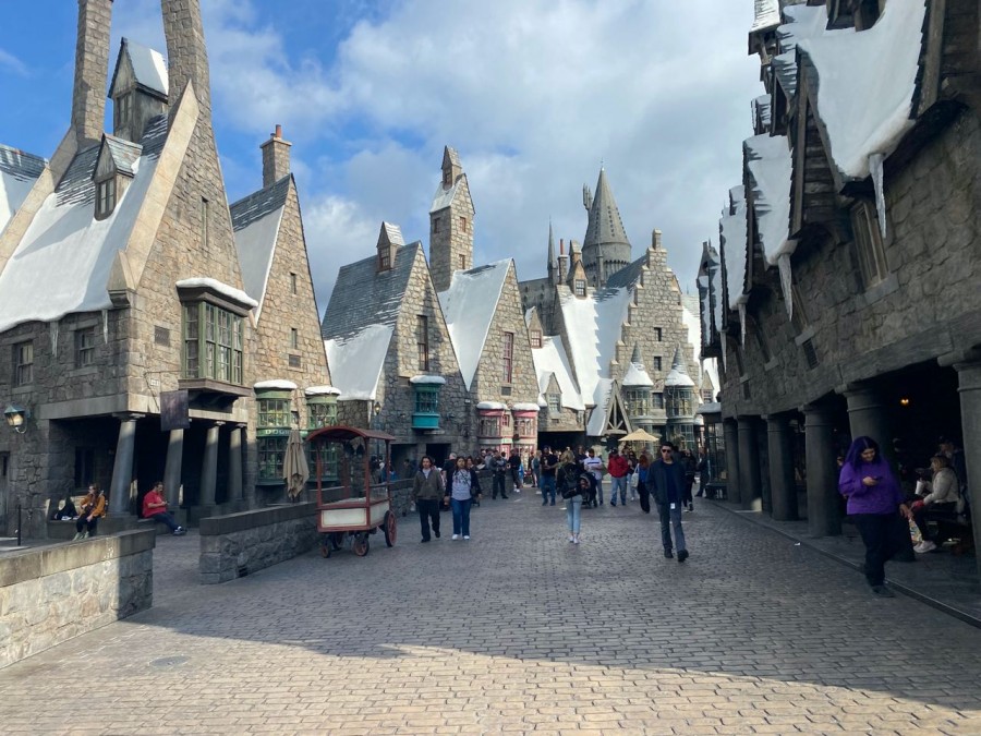 Step into the enchanting world of Harry Potter as you wander through Hogsmeade village.