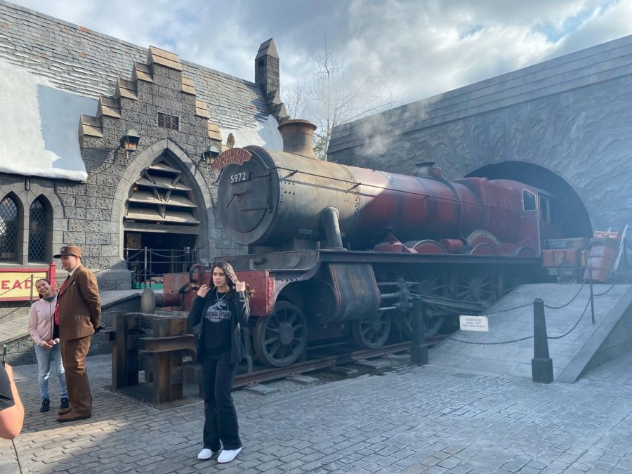 Take a photo to remember the magical Hogwarts Express.