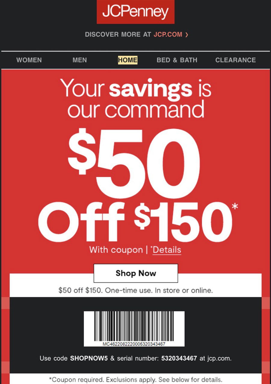 40% Off JCPenney March 2024 Coupons and Promo Codes