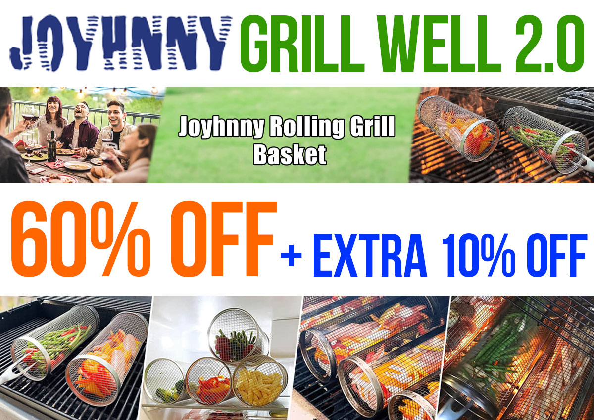 Summer Grilling Savings: Joyhnny Rolling Grill Baskets