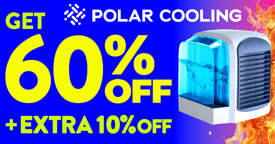 Polar Cooling 60% Off Discount Banner