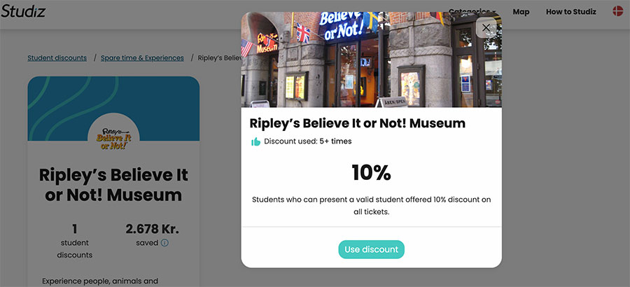 Ripley's Student Discount