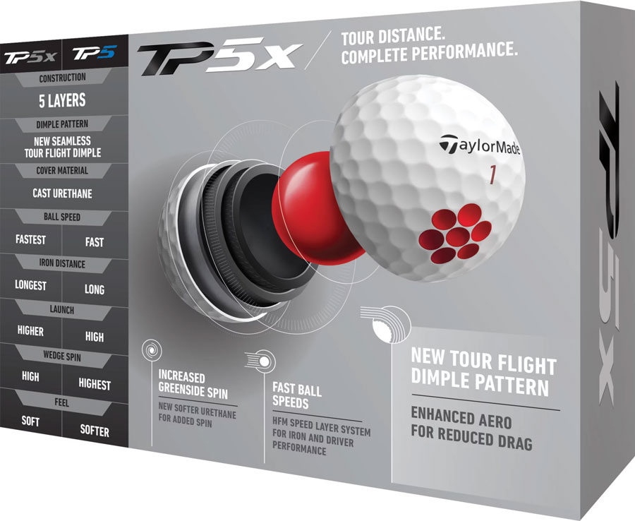 TaylorMade 2021 TP5x Golf Balls