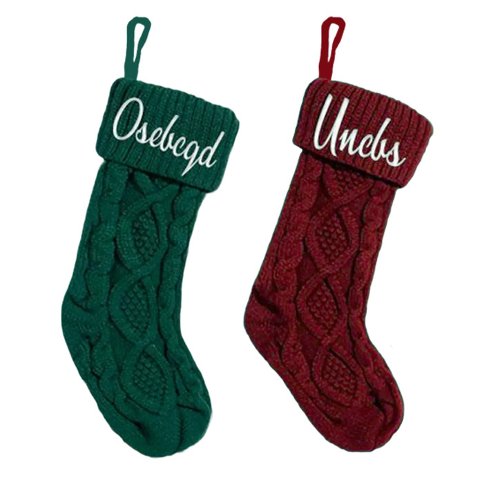 Classic Knit Personalized Christmas Stockings