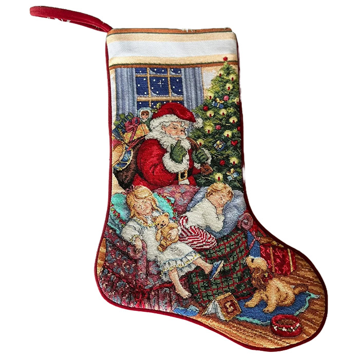 Classic Needlepoint Personalized Christmas Stockings