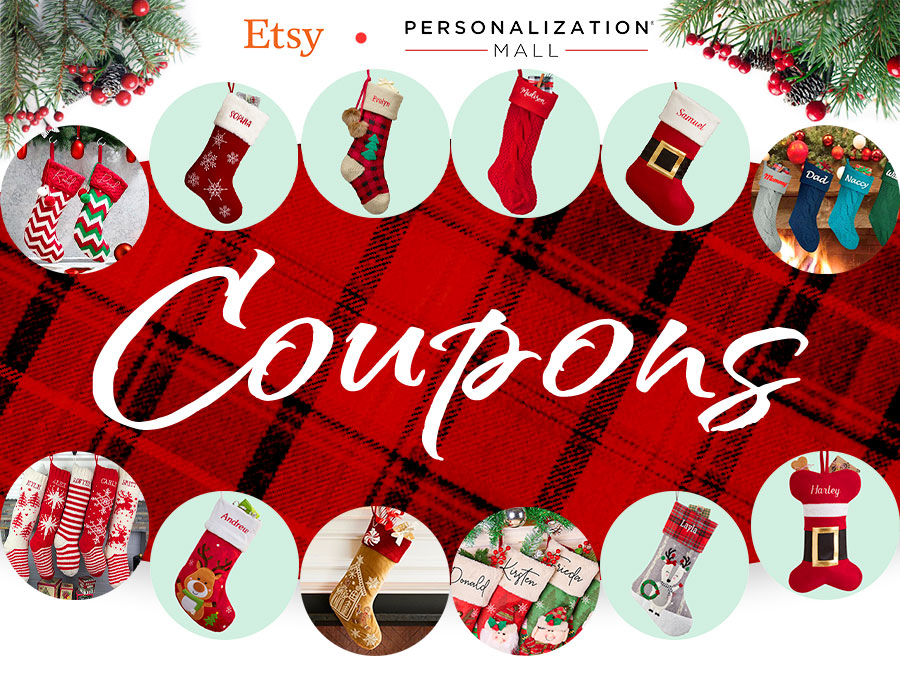 Personalization Mall and Etsy Christmas Coupons