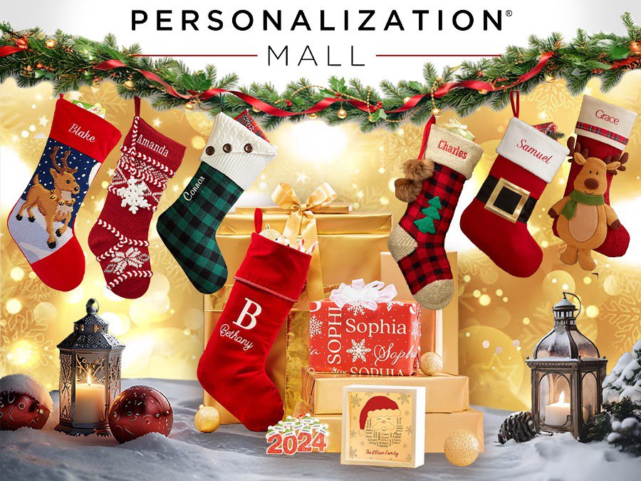 Personalized Mall Christmas Stockings