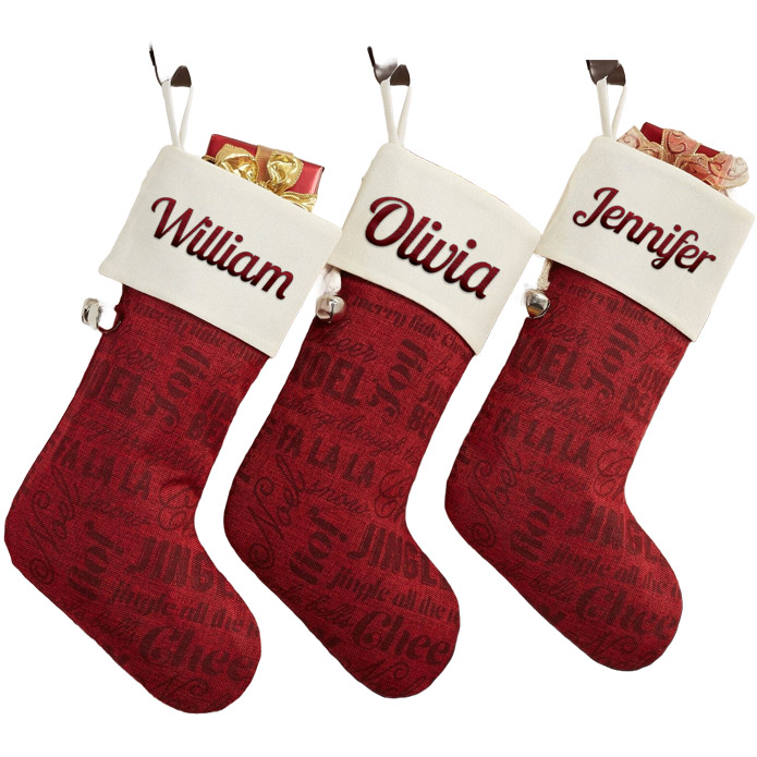 Winter Melody Personalized Christmas Stockings