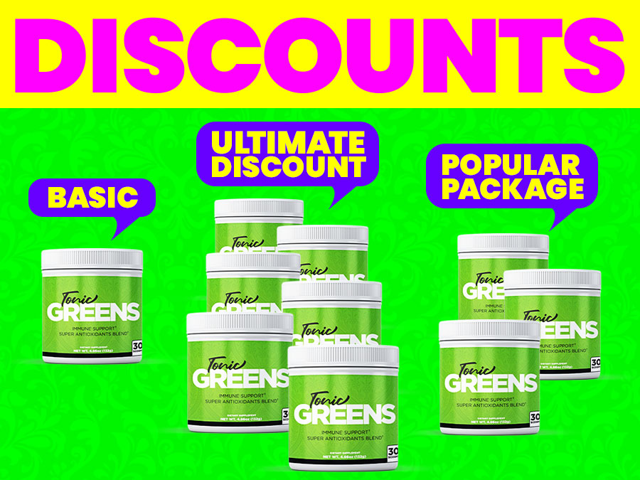 Tonic Greens Discounts