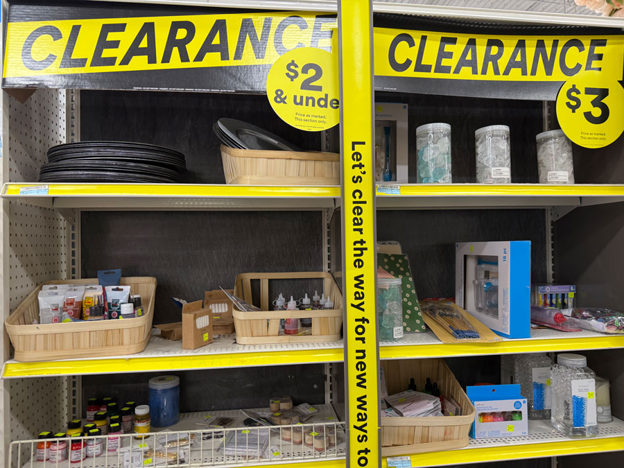 Michaels Clearance Items